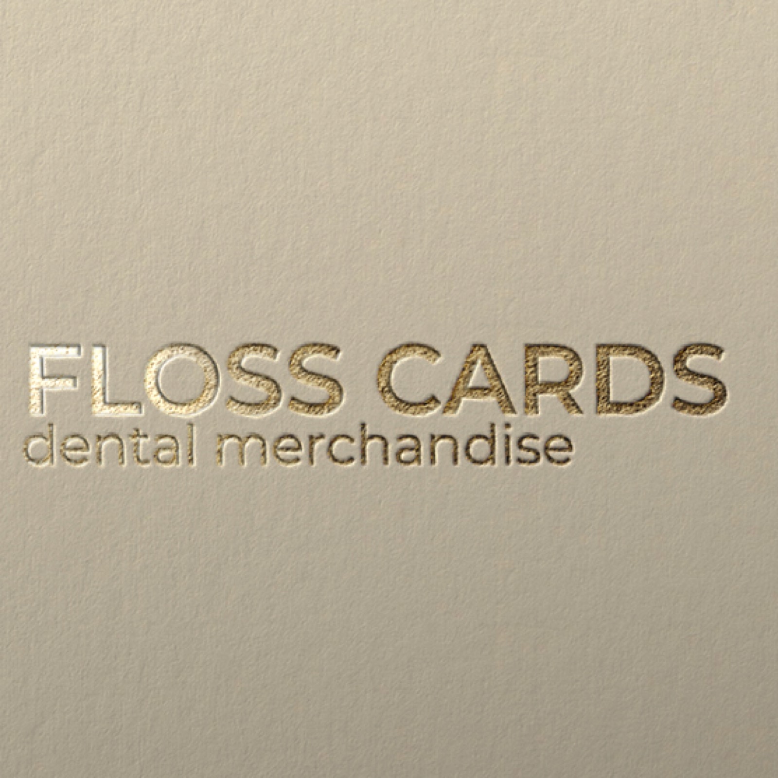 Floss Card mit Heißfolie Gold