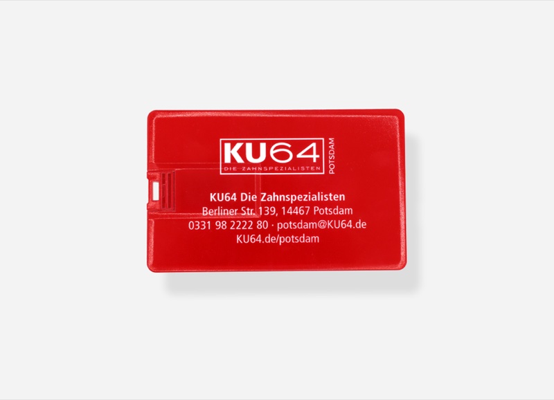 USB-Karte (16 GB) mit Flip-Stecker — Kundencase KU64 Potsdam